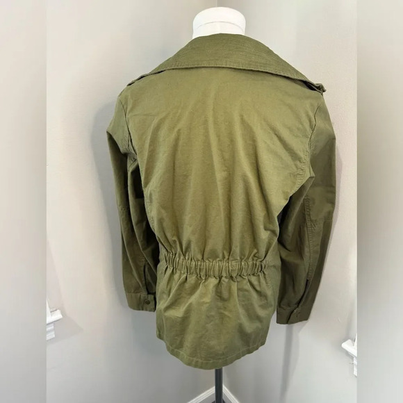 Love Tree Utility Jacket Women’s Size S Army Green Drawstring Waist EUC - Picture 11 of 13